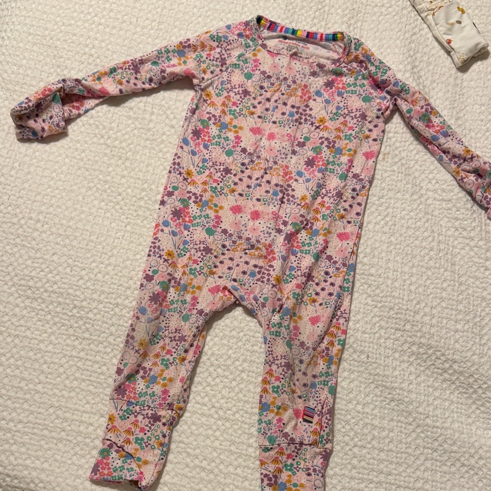 Magnetic me floral footie 6-9m